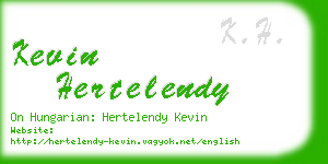 kevin hertelendy business card